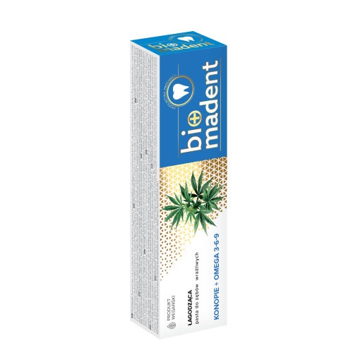 Pasta konopna do zębów łagodząca - BioMadent - 100ml