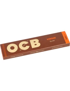 Bibułki OCB Virgin Slim, brązowe z filterkami
